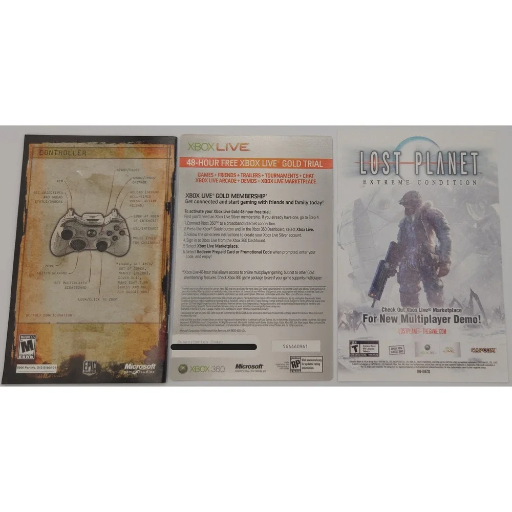 Gears of War - Xbox 360 - Microsoft - NTSC-U - CIB w/ Inserts - Tested